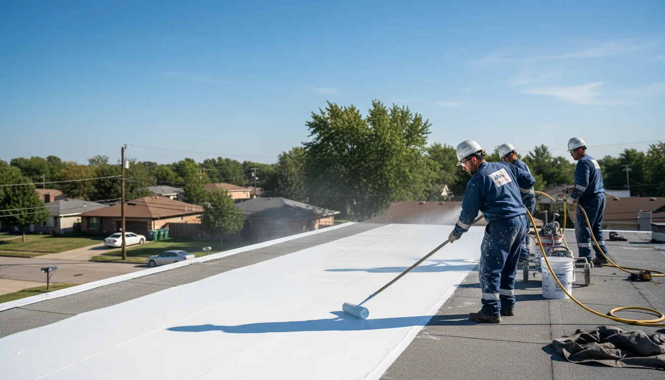 Commercial roof coating in Devon, PA near me
